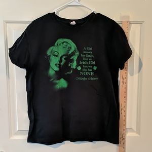 Marylin Monroe St. Patricks day Irish t-shirt
